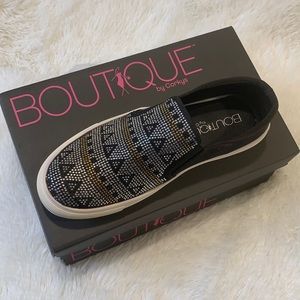 Corkys whirl rhinestone size 9 slip on sneaker